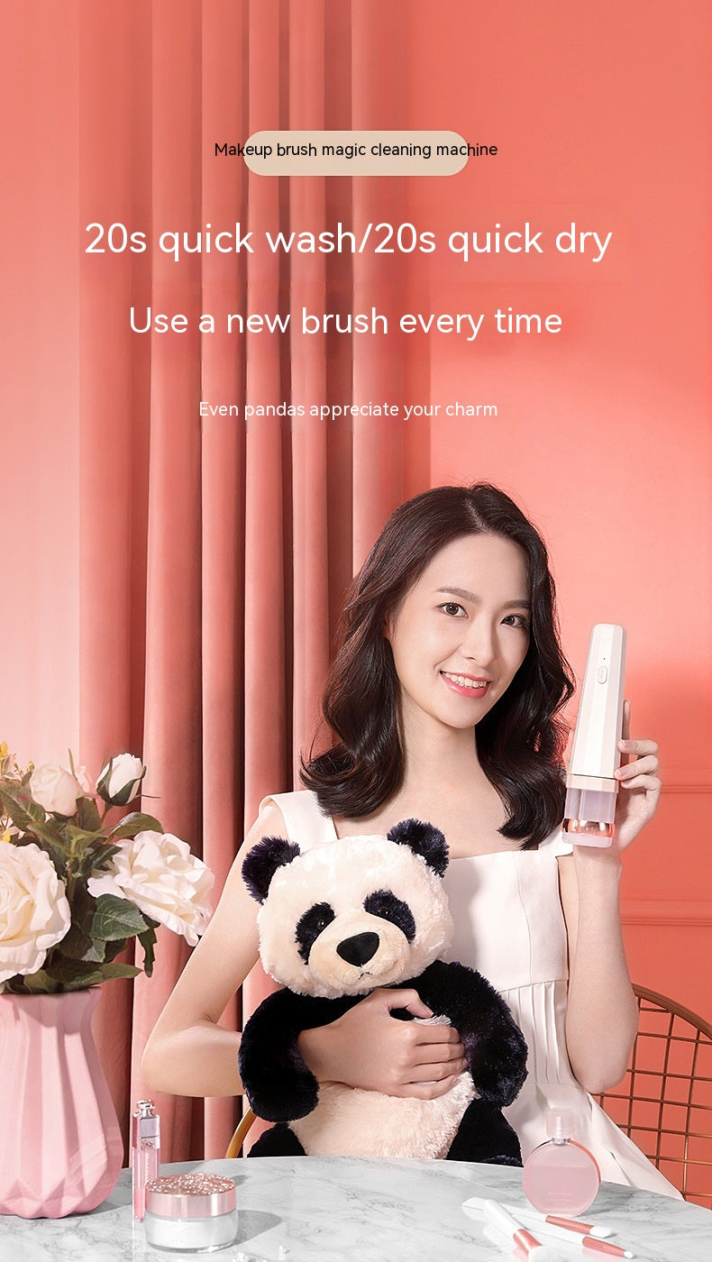 Washing Machine Powder Foundation Brush Eyebrow Brush Automatic Cleaning Hand-free