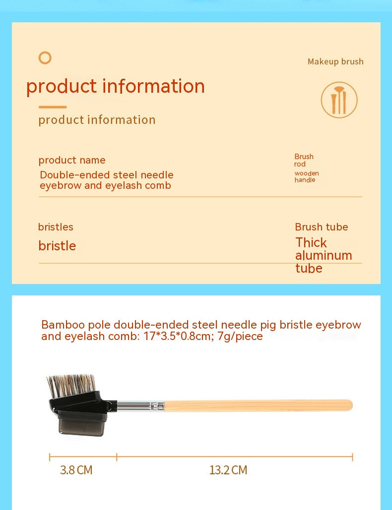 Steel Needle Lash Comb Mascara Brush Single Makeup