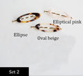 South Korea's Dongdaemun direct delivery Personality minimalist small and versatile  leopard pattern side clips Hairpin word clip