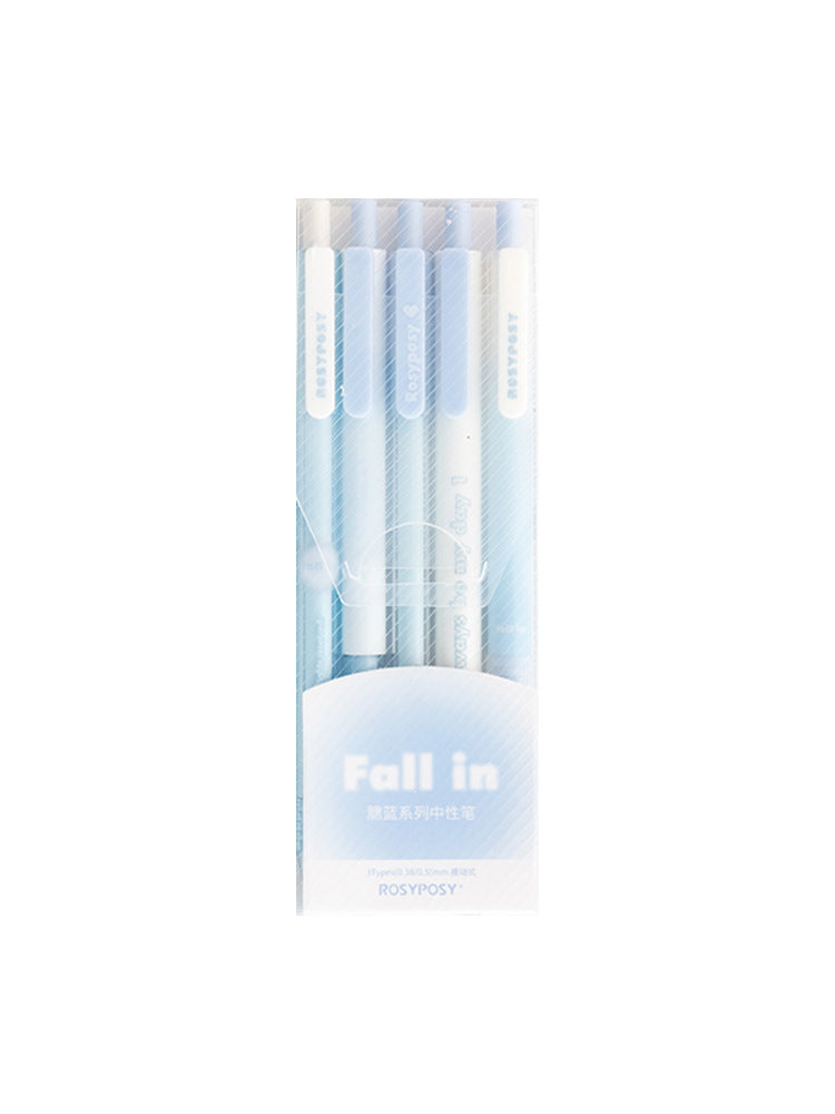 Gel Pen Set Blush Gradient Writing Signature