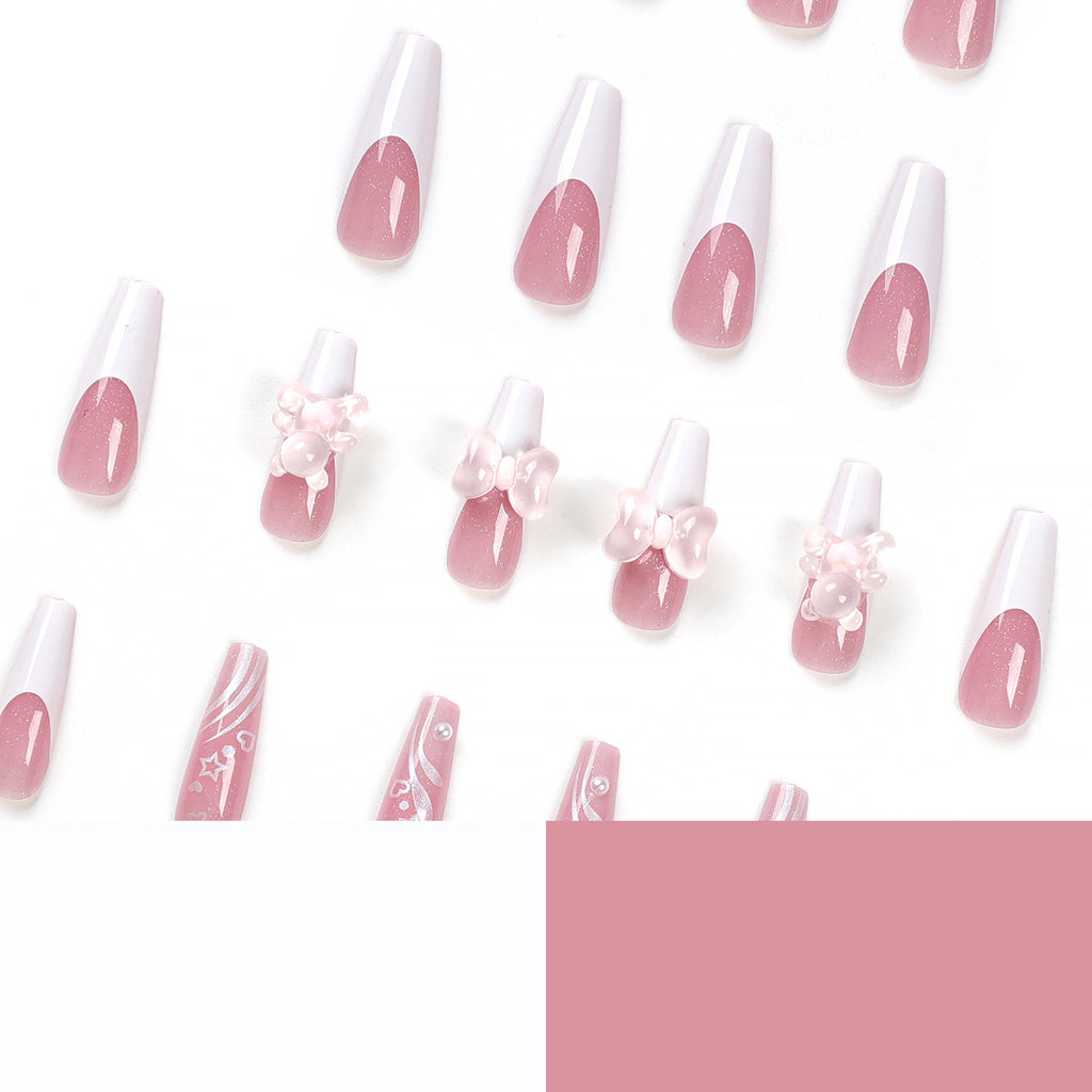 Butterfly Manicure Wear Nail Tip Mid-length