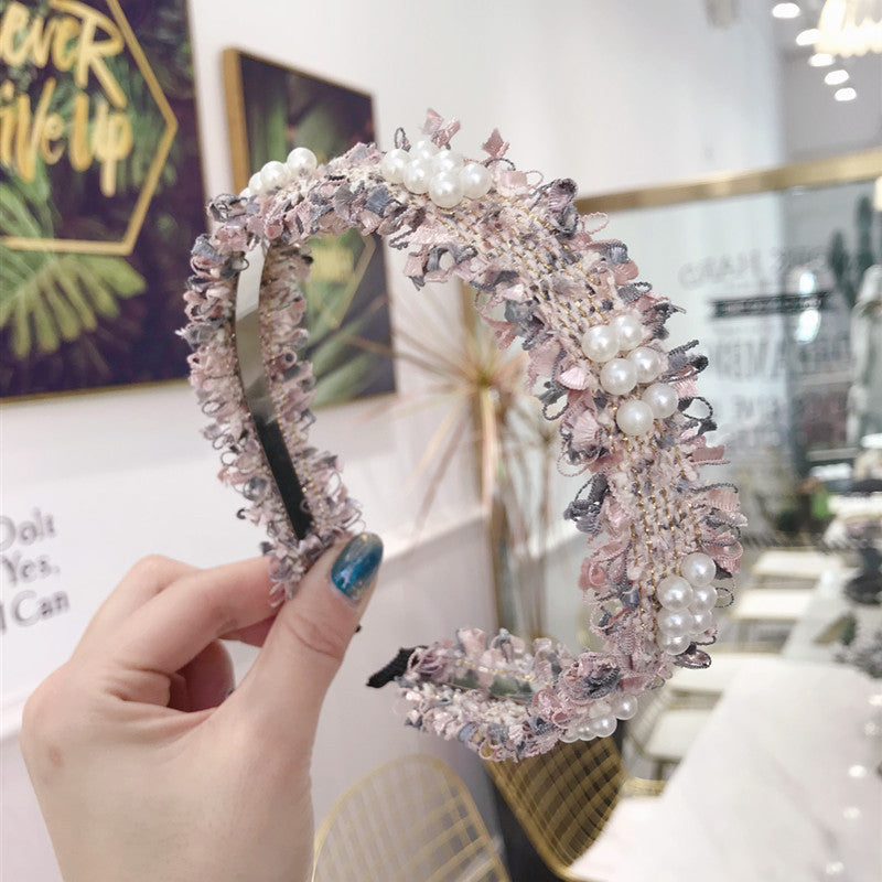 Simple Raw Edging, Beading, Thin Edging, Light Board, Hair Hoop, Headband, Pressing Hair, Lady