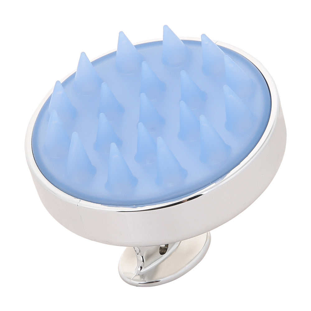 Electroplating Shampoo Brush Silicone Soft Teeth