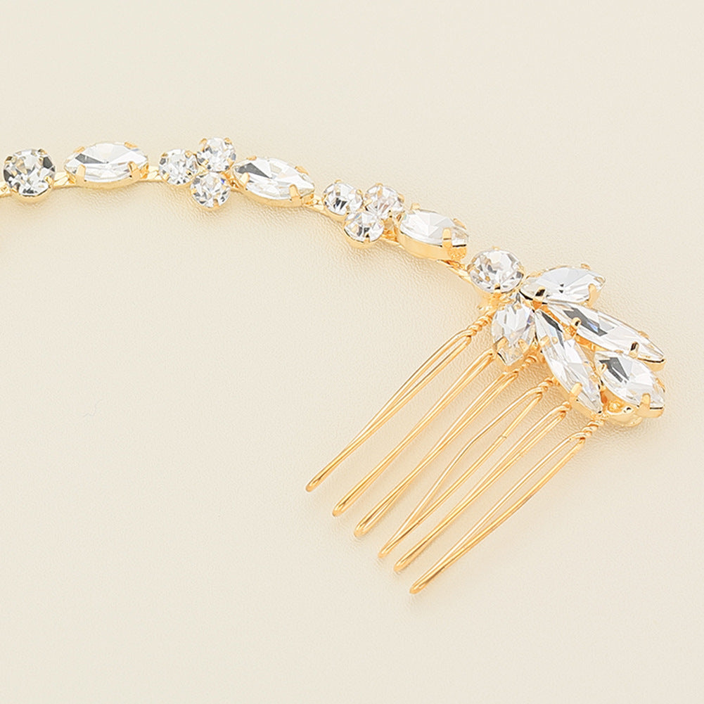 Crystal soft chain hair comb