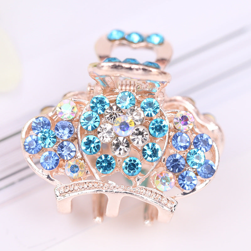 Fashion new alloy rhinestone hairpin colorful