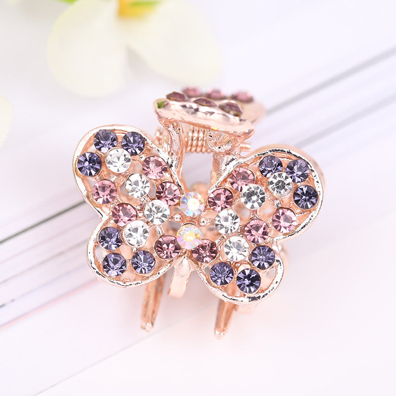 Fashion new alloy rhinestone hairpin colorful