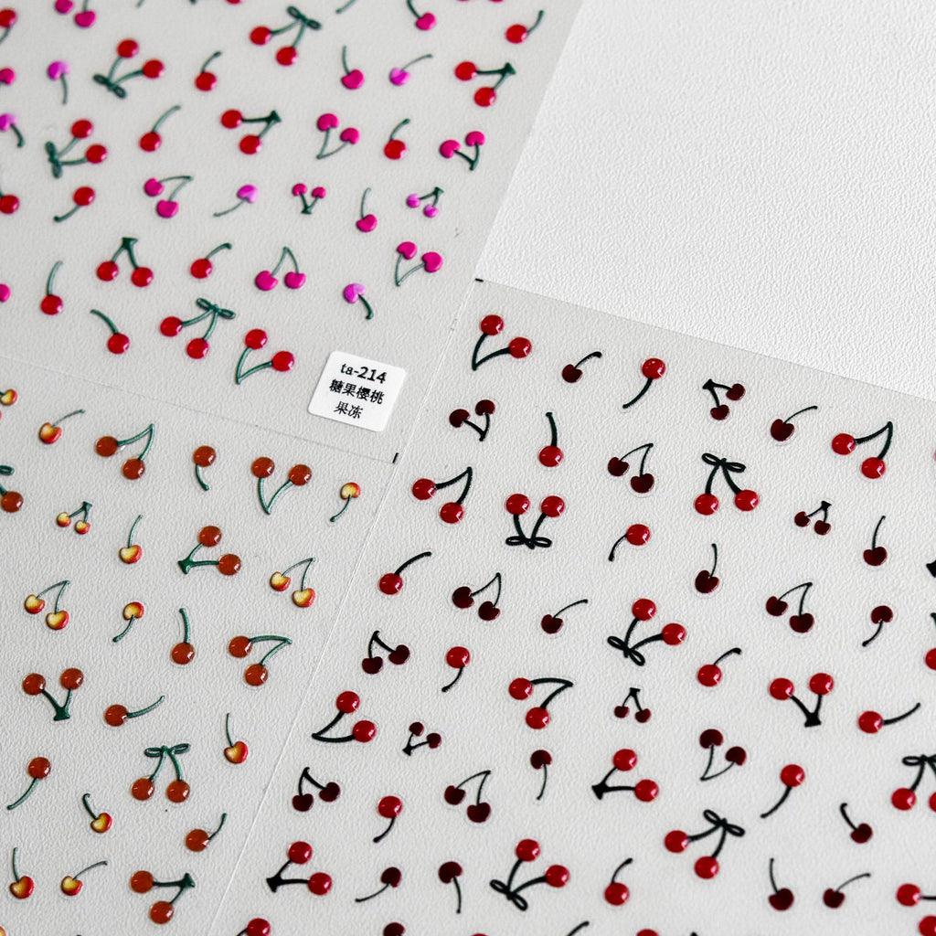 Tomoni Jelly Nail Art Sticker Japanese Cute Nail Sticker Nail Art Cherry