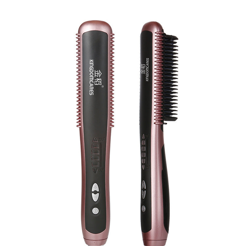 Straight hair comb curling iron