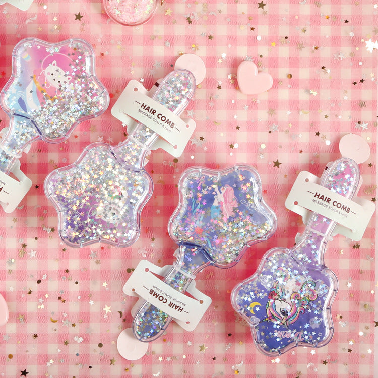 Cartoon girl antistatic air comb