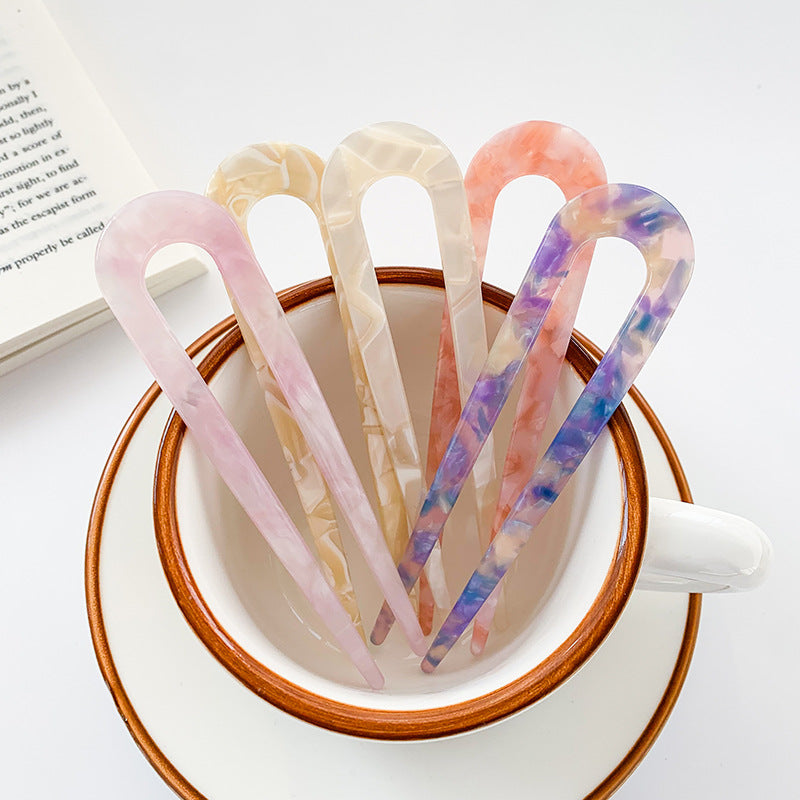 Fashion Personality Acetate Hairpin Simple Hairpin