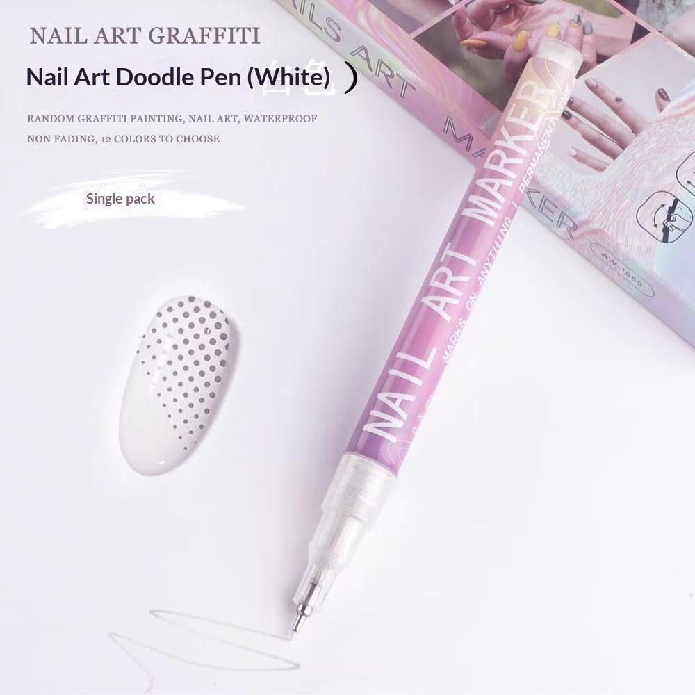 Doodle Nail Art Pen 12-color Liner Paint Brush Nail
