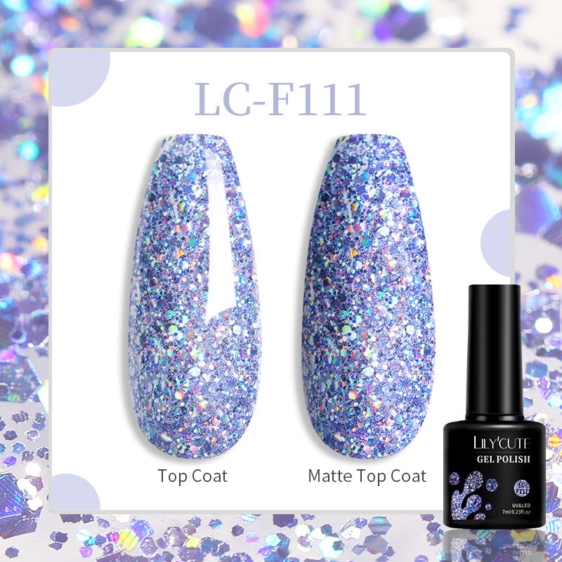 Lilycute 184 Colors Full Set Nail Glue Set Matte Nail Art Non-wash Sealing Layer Nail Polish Gel Base Gel
