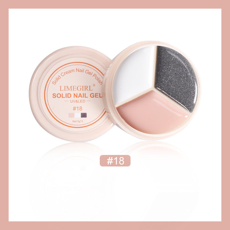 LimeGirl Cream Nail Polish Eye Shadow Bag