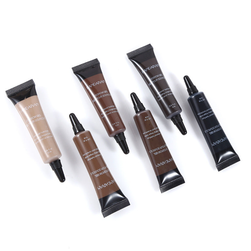 Non-blooming styling liquid eyebrow cream