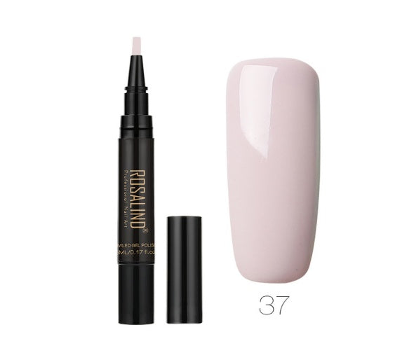 Rosalind 5ml Solid Color Nail Art Pen Nail Glue for Nail Art