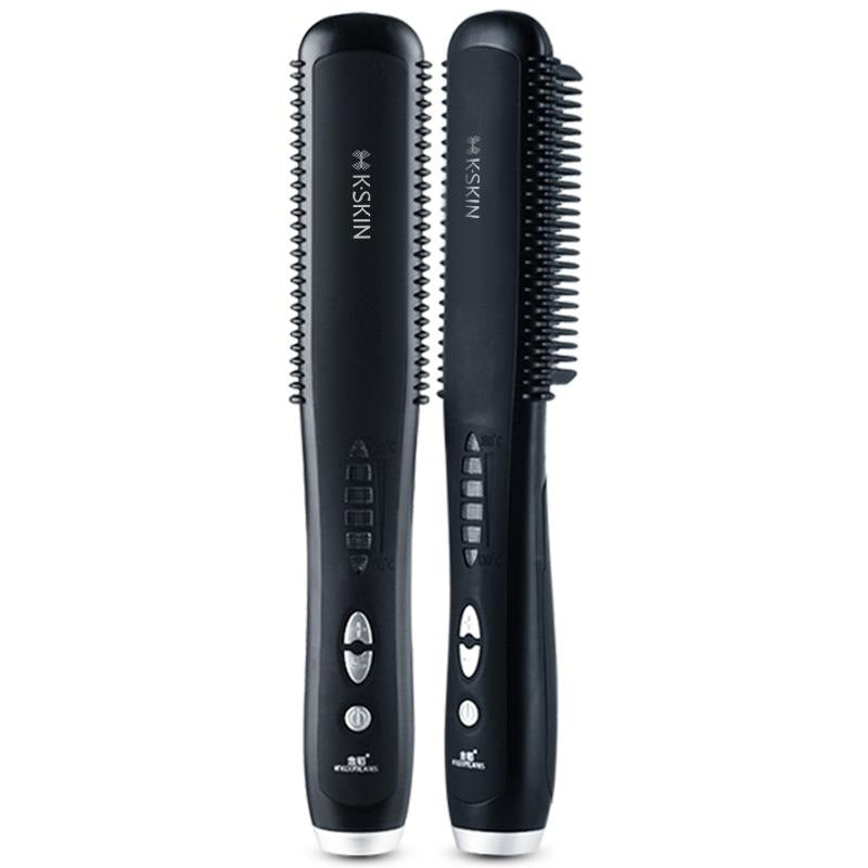 Straight hair comb curling iron