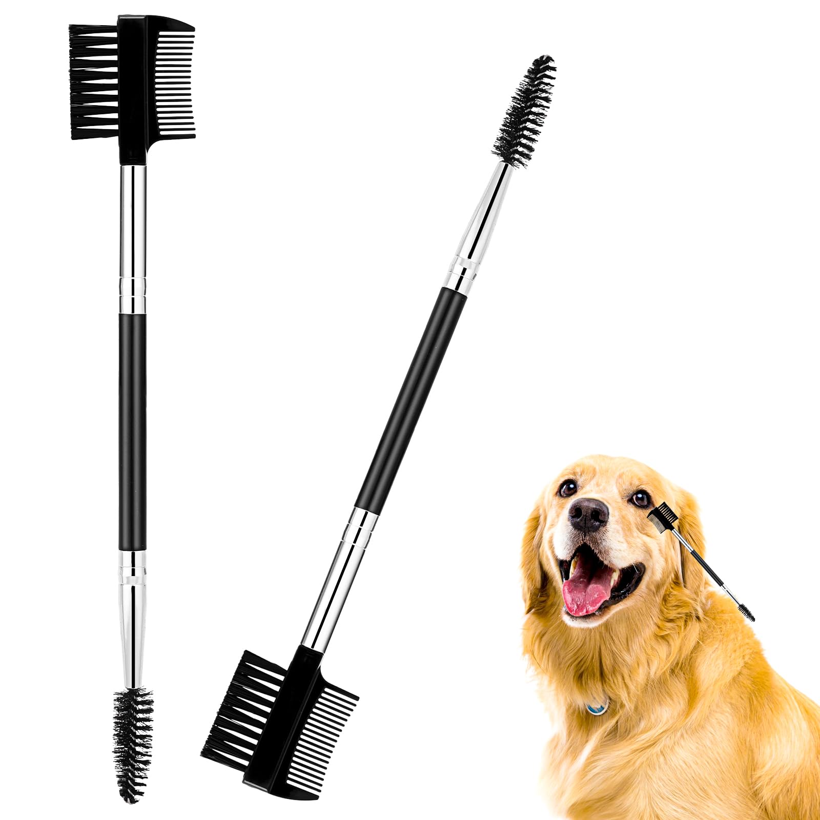 Dog Eye Comb Tear Stain Remover Comb Double-Head Tear Stain Comb For Small Dogs  Metal Eye Booger Remover For Dogs Puppy Cat Grooming Comb For Removing Crust Mucus And Flea
