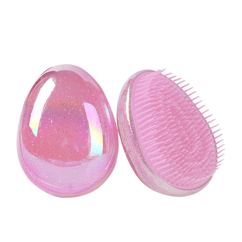 Egg hair combing straight hair comb