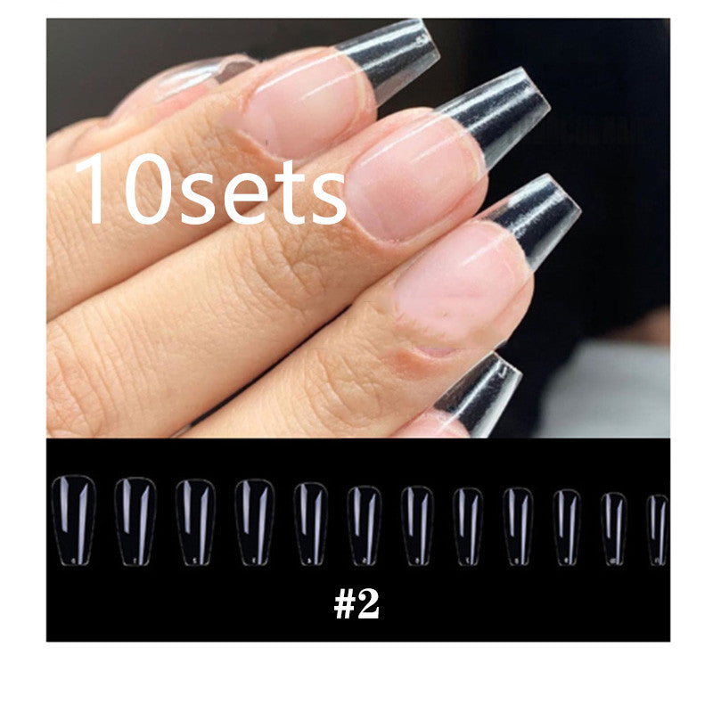 Transparent extension nail