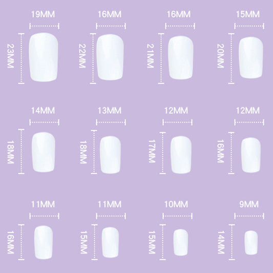 Wear Finished Nail Beauty Nail Stickers Patch Detachable