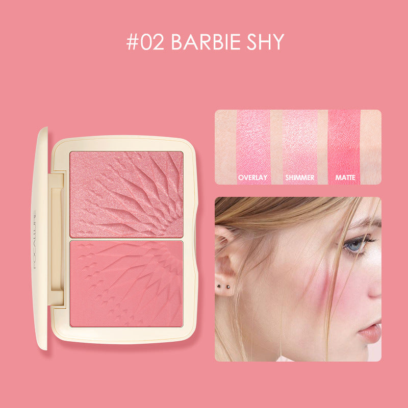 Sunkissed Three-dimensional Light Effect Highlighting Blush Shadow