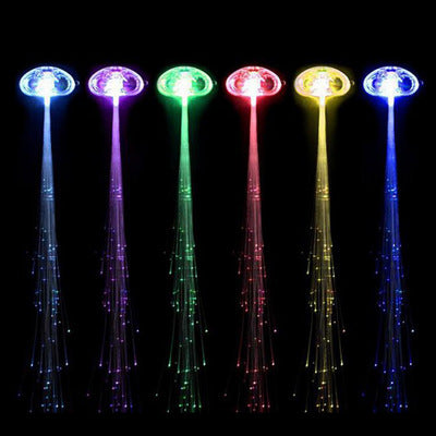 LED Flashing Hair Braid Glowing Luminescent Hairpin Hair Ornament Girls LED Novetly Toys New Year Party Christmas