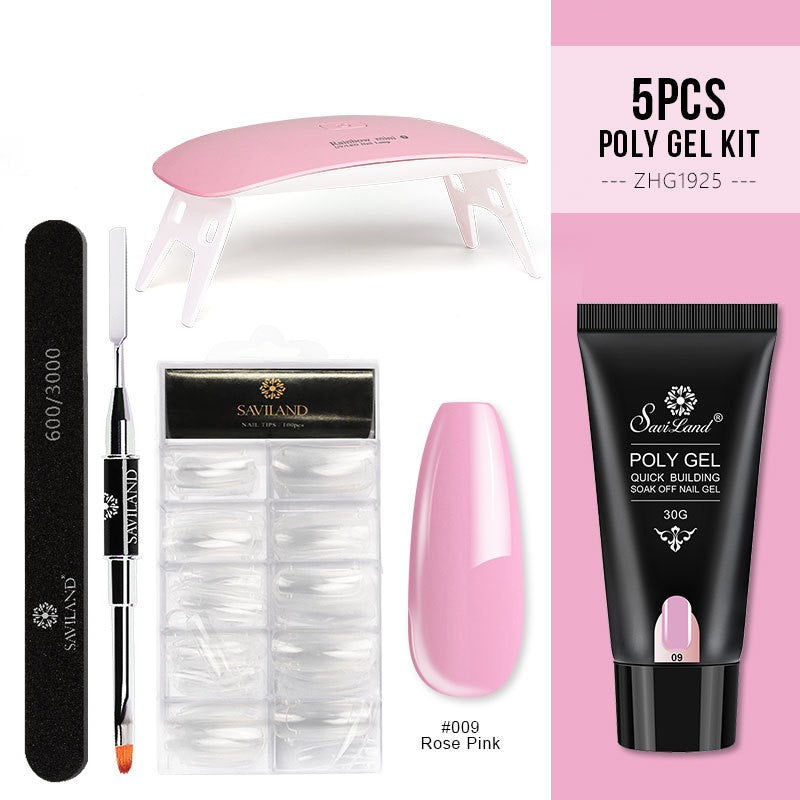 Saviland Quick Extension Gel Crystal Gel Nail Set
