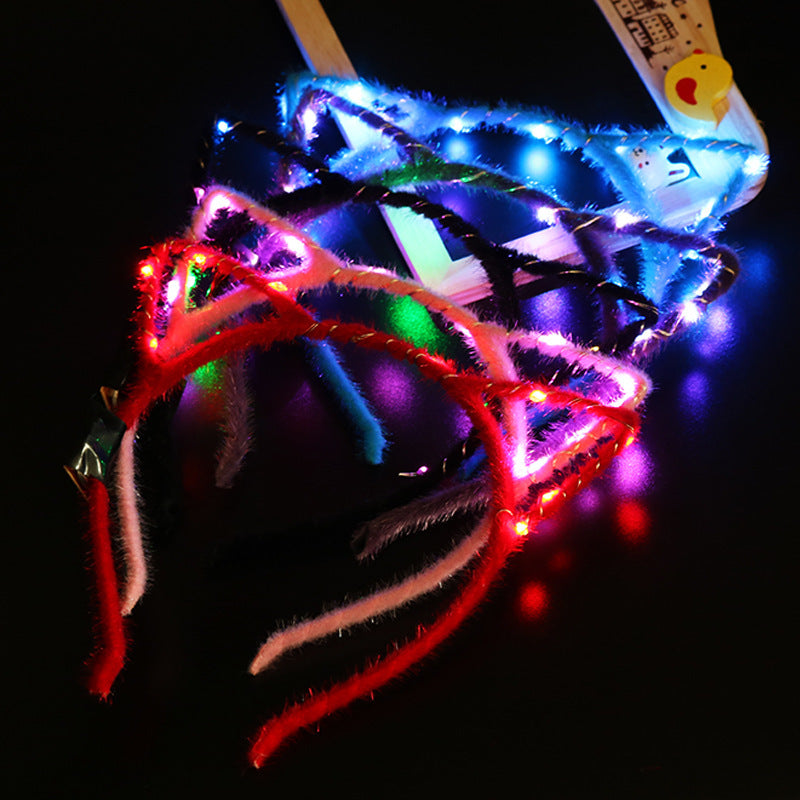 Glowing Wire Cat Ear Headband