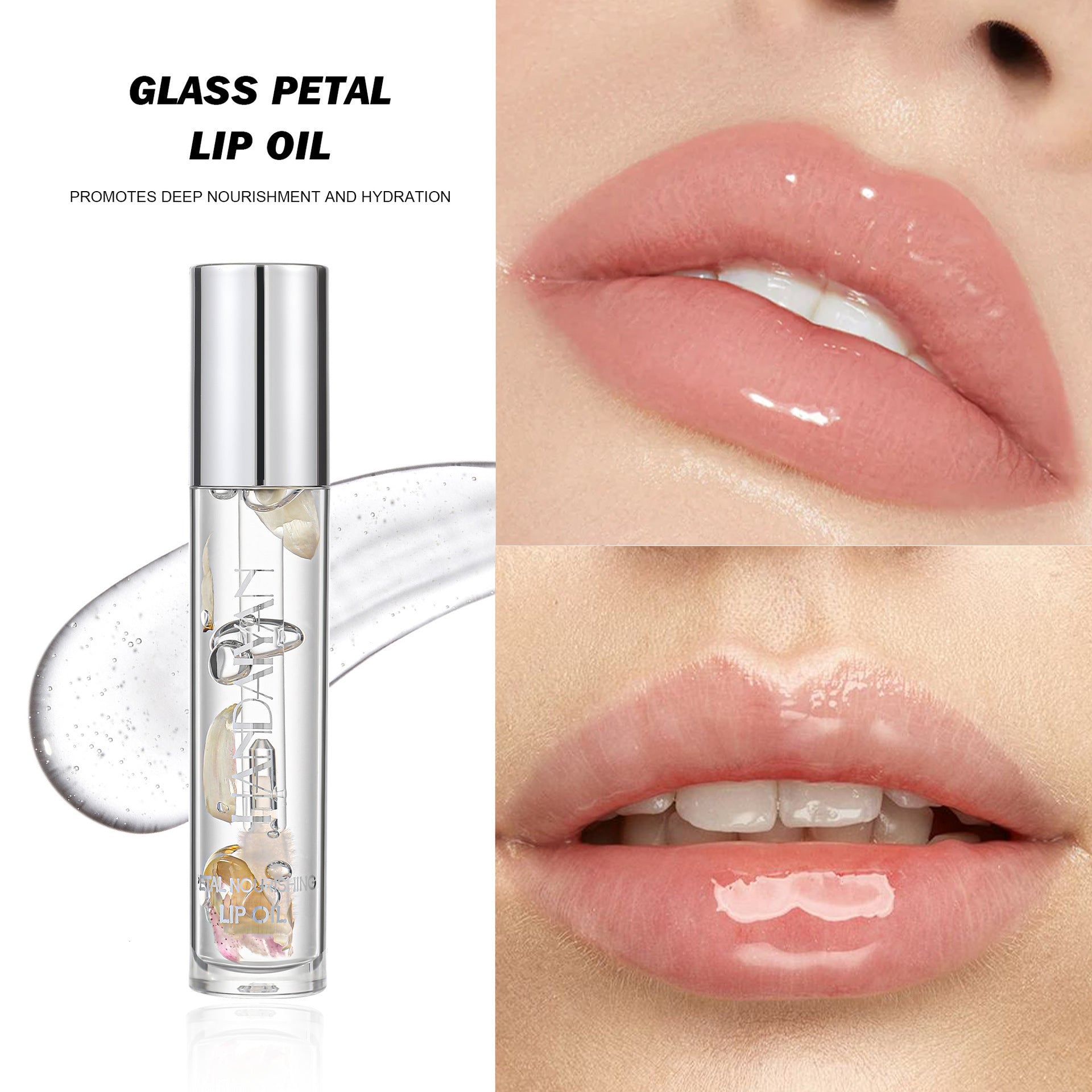 Long-Lasting Moisturizing Nourishing Lips Treatment Oil Water Light Lip Gloss