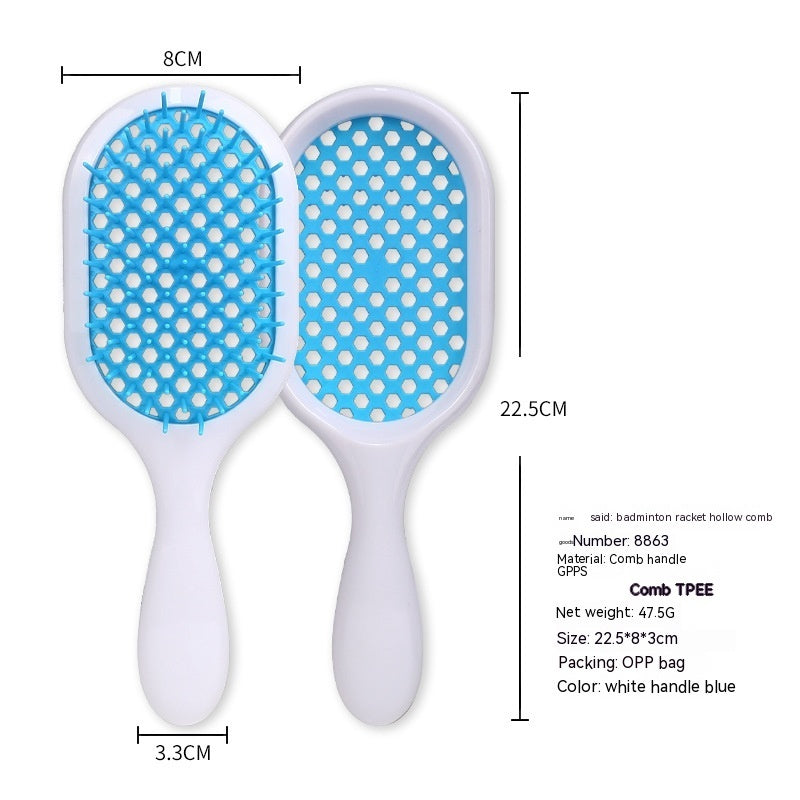 Hollow Comb Dry Wet Dual Purpose Honeycomb Hairdressing