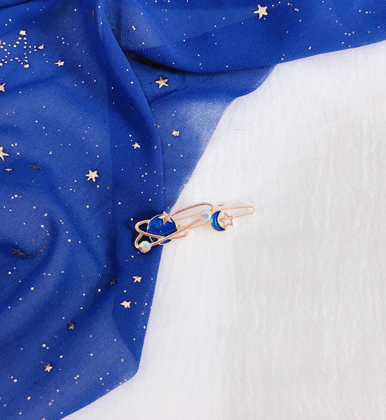 Student Moon Star Hair Accessories Bangs Clip