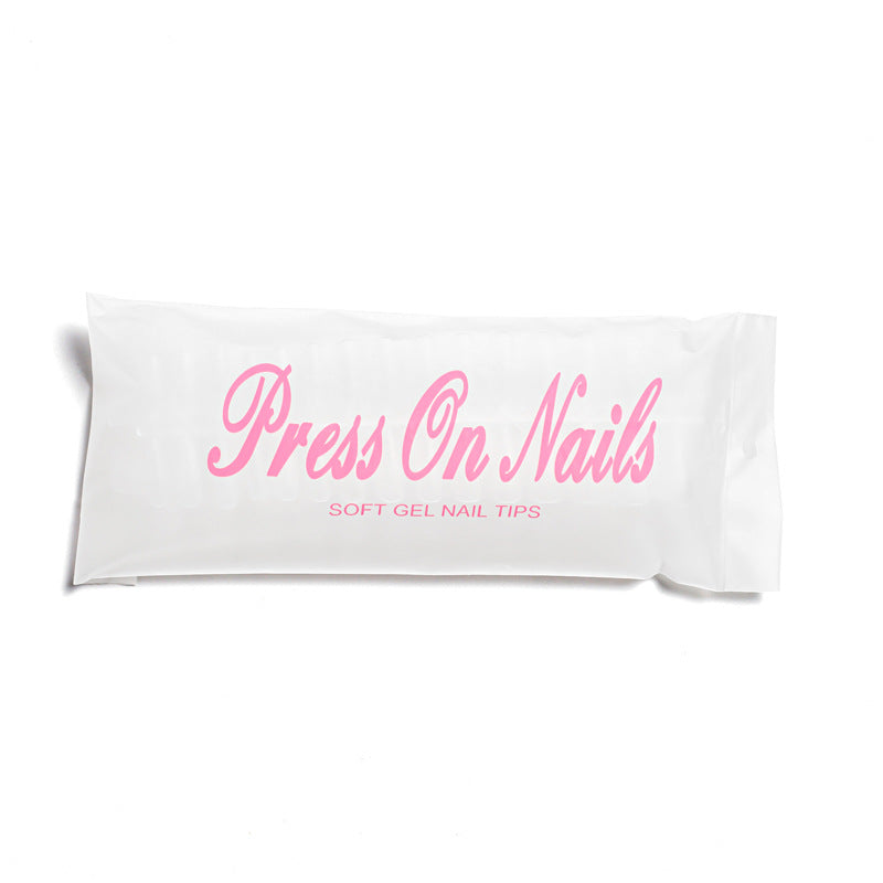 Press On Nails Transparent Semi-frosted Nail Tip Full Stickers Light Folding