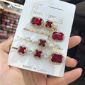 Korean retro green hairpin