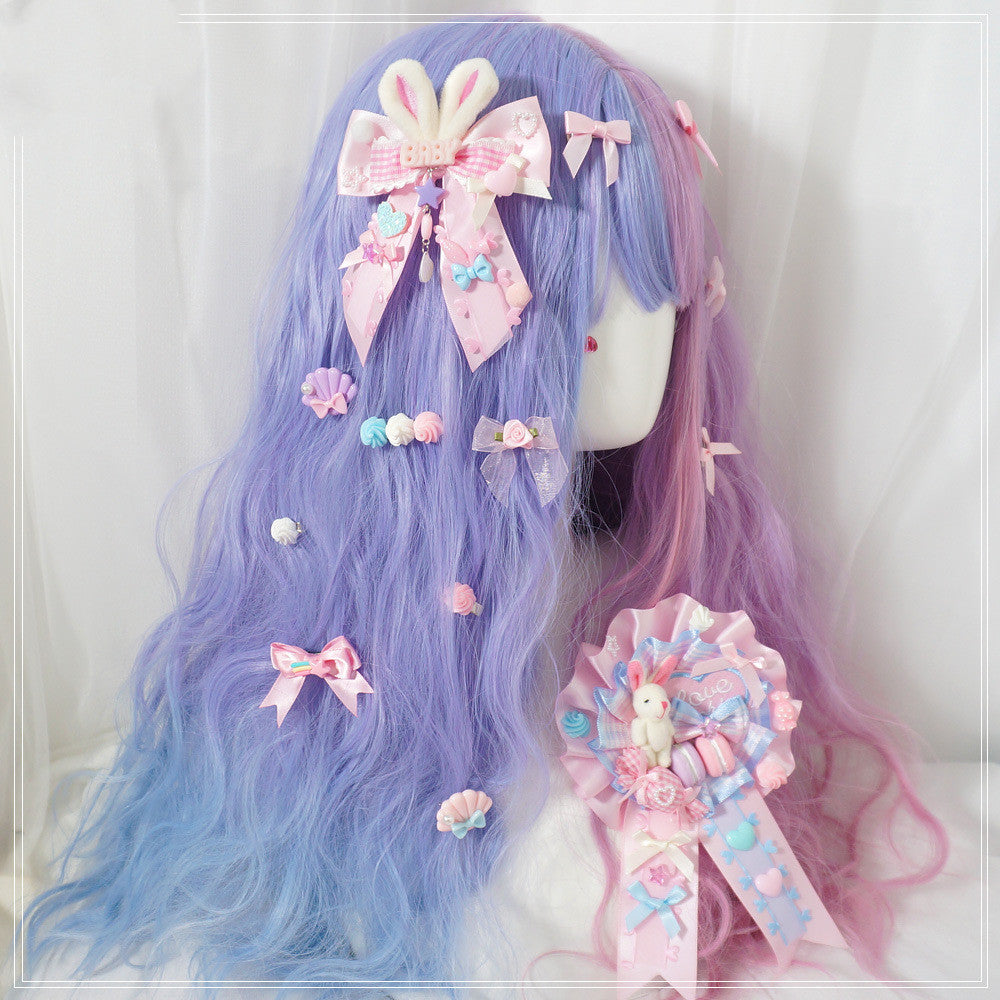 Bunny ear bow hairpin