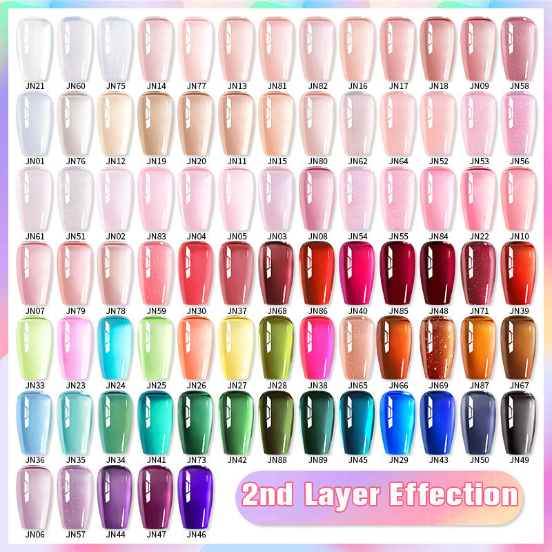 Born Pretty Nail Polish Transparent Color UV Polish Jelly Phototherapy Plastic