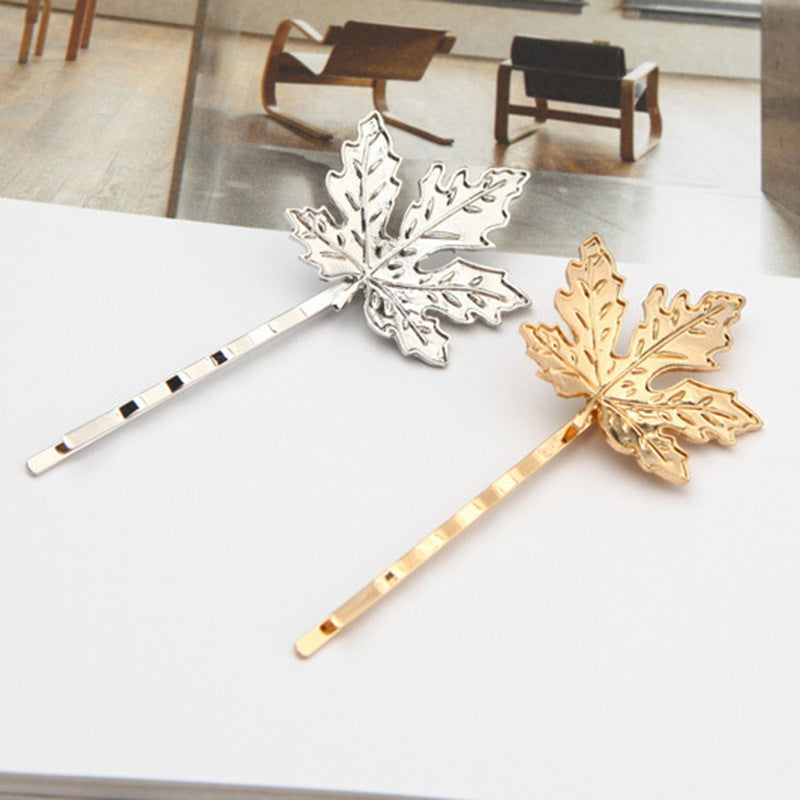 Fashionable simple olive branch leaves hairpin