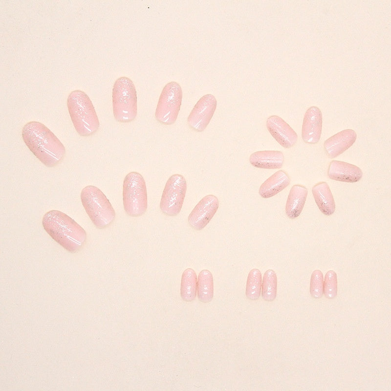 Simple Wear-resistant Nail Shiny Silver Powder Embellishment