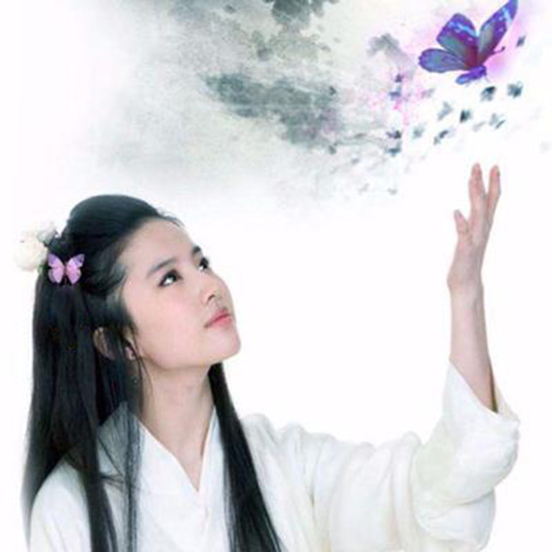 Three-dimensional tulle butterfly hairpin jewelry