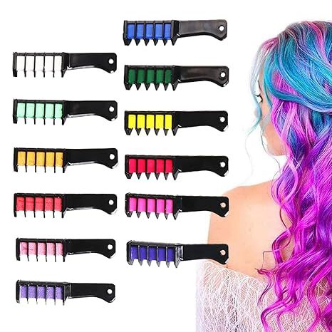 Hair Dye Comb Disposable 10-color Hair Dye Chalk Colorful Dye Dye Hair Colorful Stick