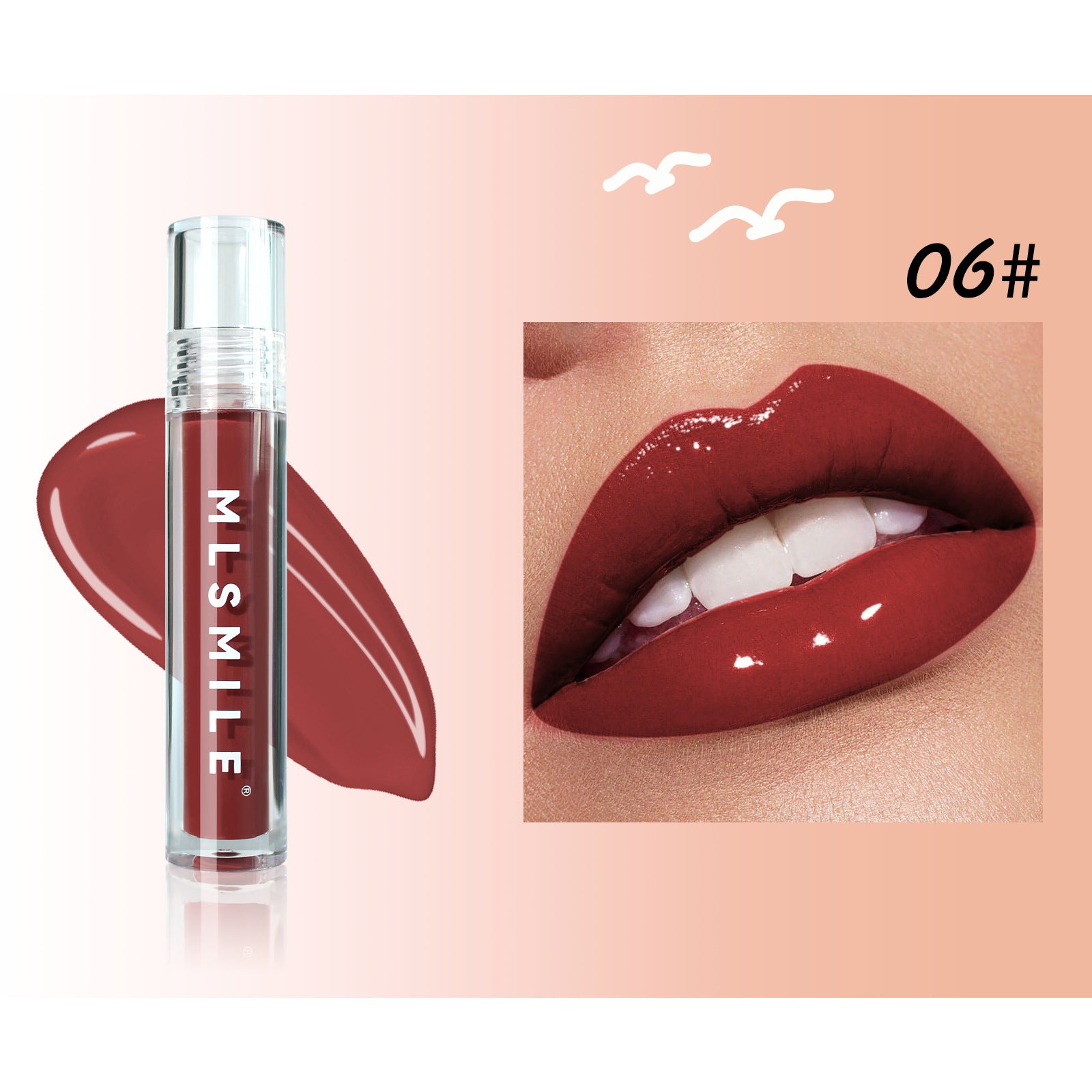 Cross-border Mirror Glass Lip Lacquer Water Light Toot Moisturizing And Nourishing