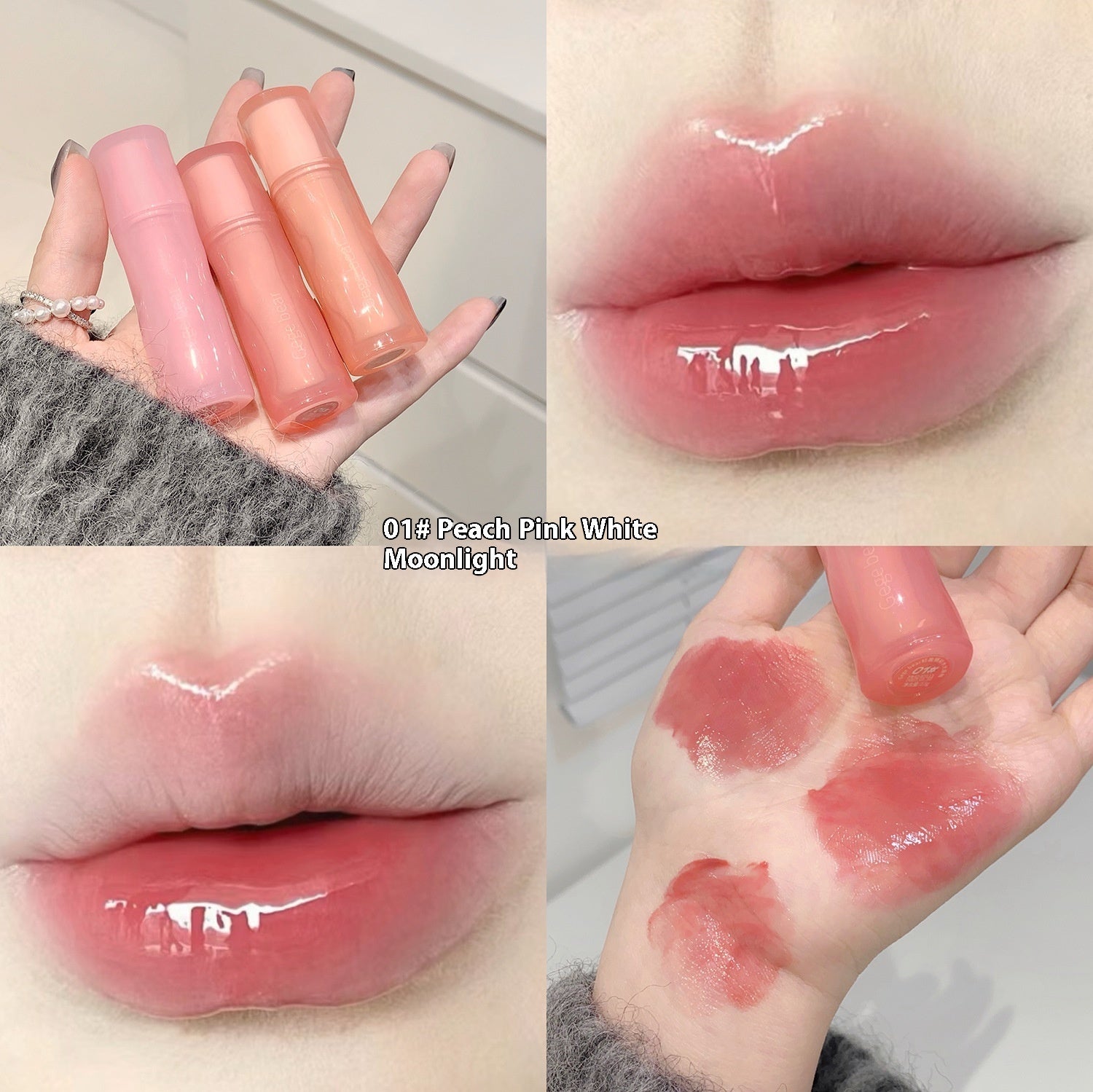 Lightweight Lip Lacquer Moisturizing Mirror Set Makeup