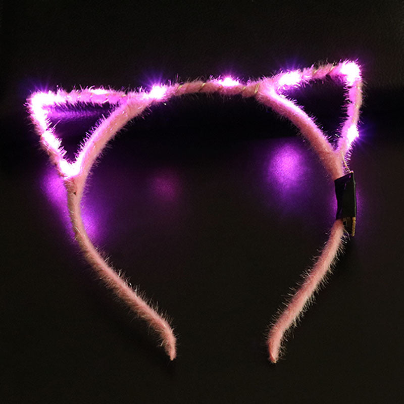 Glowing Wire Cat Ear Headband
