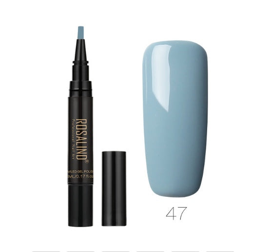 Rosalind 5ml Solid Color Nail Art Pen Nail Glue for Nail Art