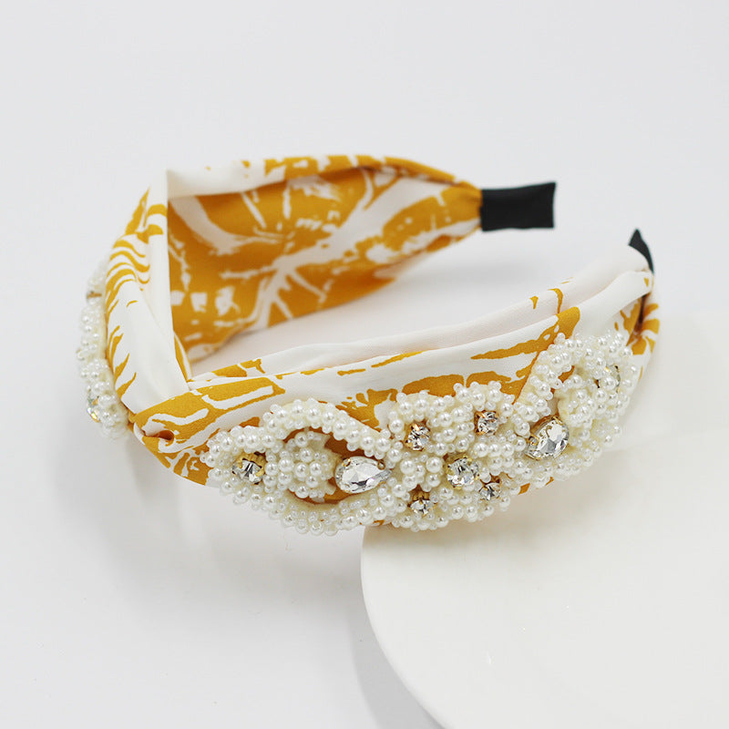 Korean Style Colored Fabric Cross-knotted Headband