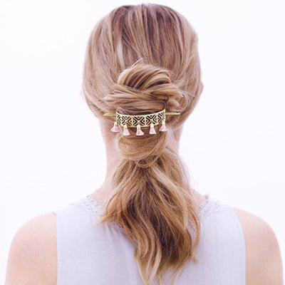 Wooden hairpin ball head fashion hairband