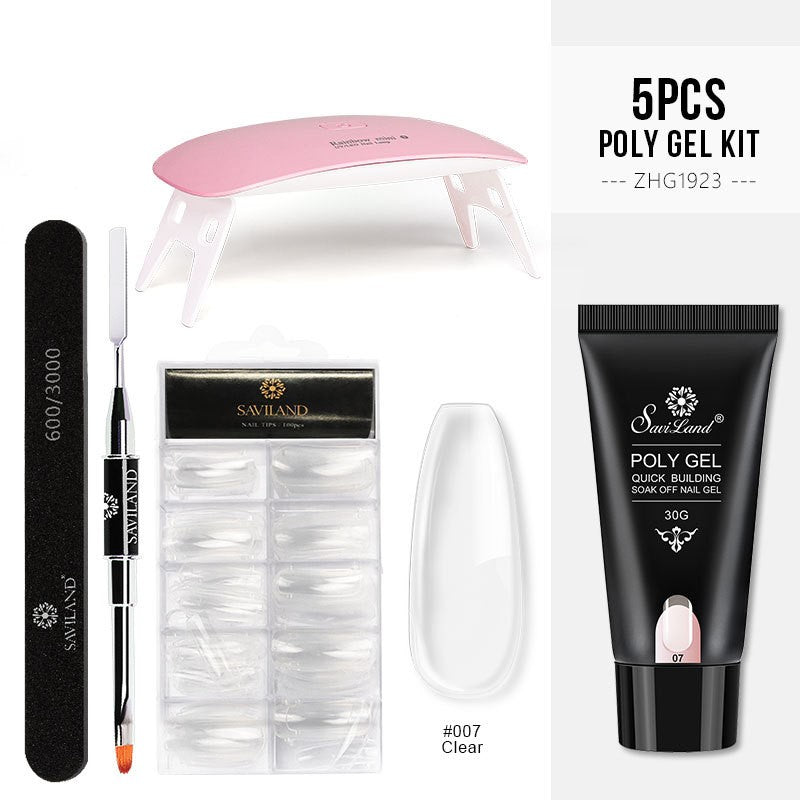 Saviland Quick Extension Gel Crystal Gel Nail Set