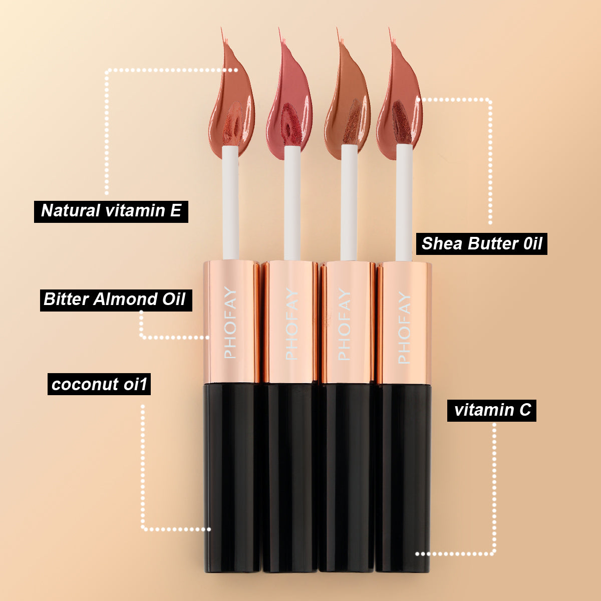 CL021 Double Head Non-stick Cup Lip Gloss