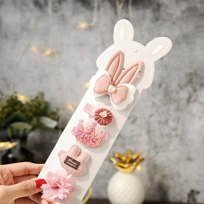 Children's small hairpin crown tiara hair accessories set