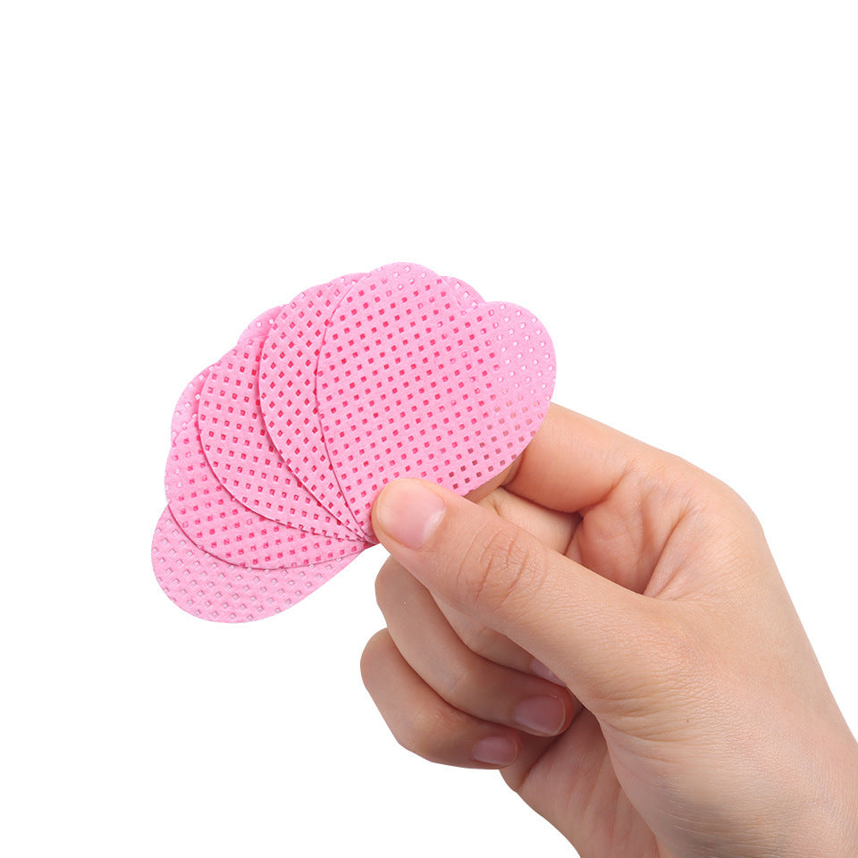 Heart-shaped Sponge Wipe Cotton For Nail Removing Pieces Clean Cotton Sheet