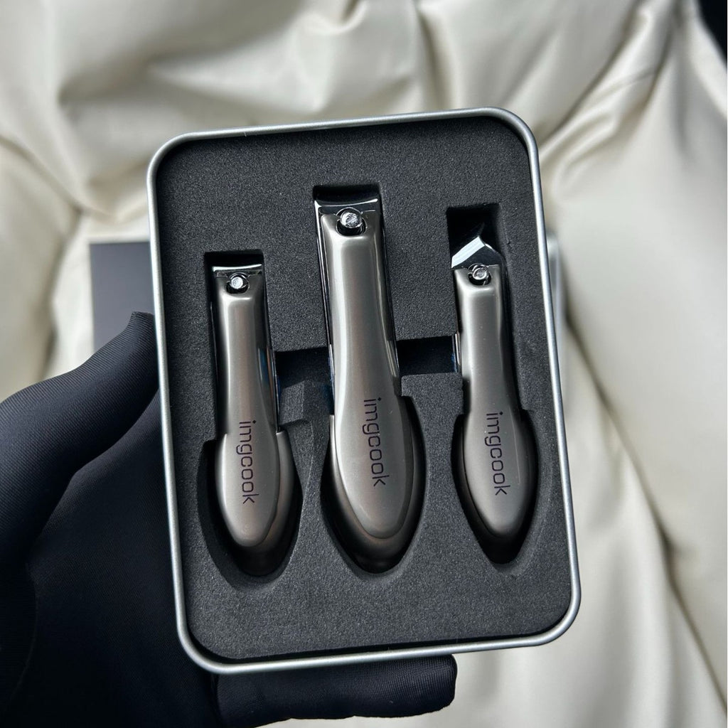Imgcook High Quality Anti-splash Nail Scissors Three-piece Daily Nail Clippers